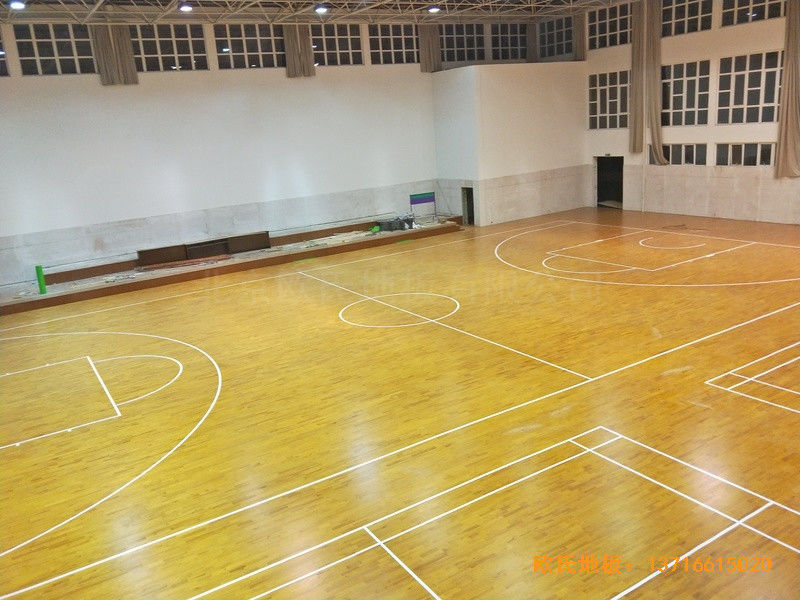 江蘇宿遷消防支隊籃球館運動木地板鋪設(shè)案例3