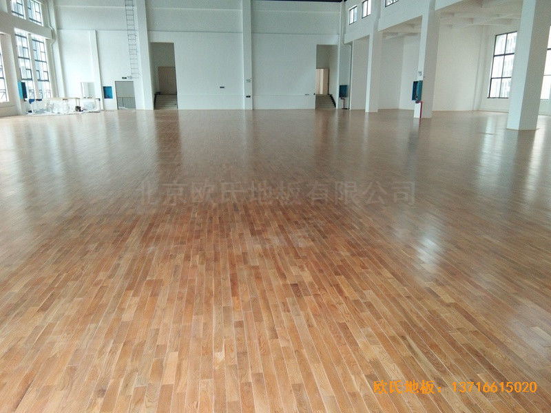 長(zhǎng)沙開(kāi)福區(qū)福鑫苑幼兒園運(yùn)動(dòng)館體育木地板施工案例0